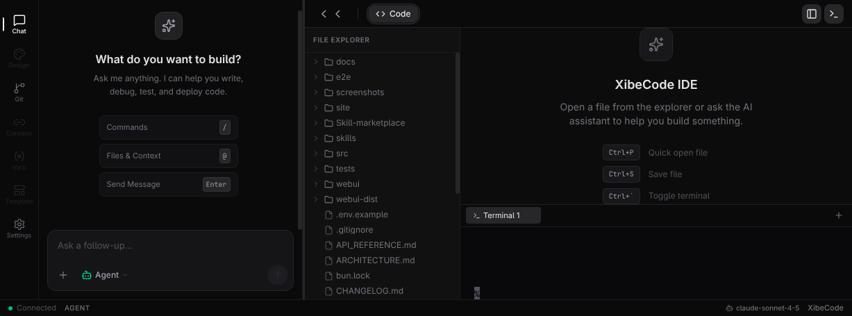 XibeCode Main Interface